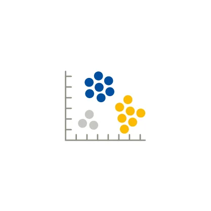 Eine Wissenschaftlerin und ein Wissenschaftler arbeiten hinter einer Glasfassade und mischen Chemikalien mit Großgeräten.