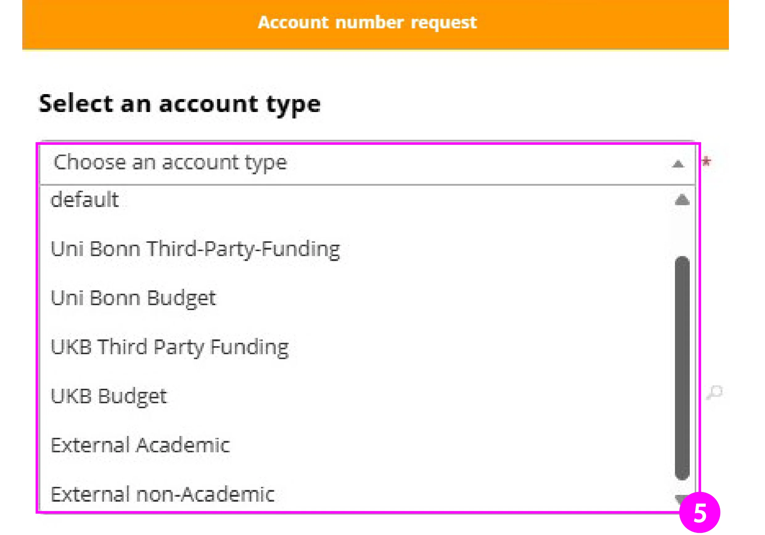 Image 5: Account types
