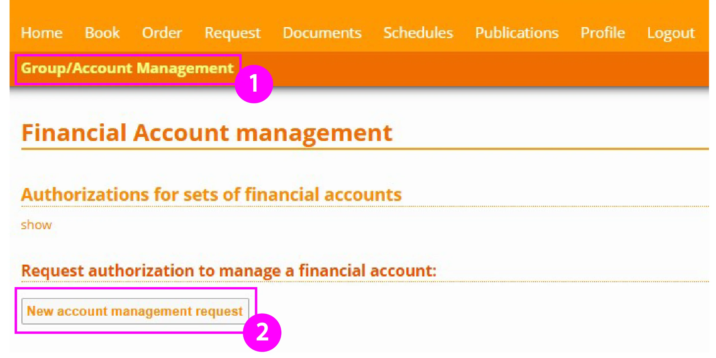 Image 8: Account management request