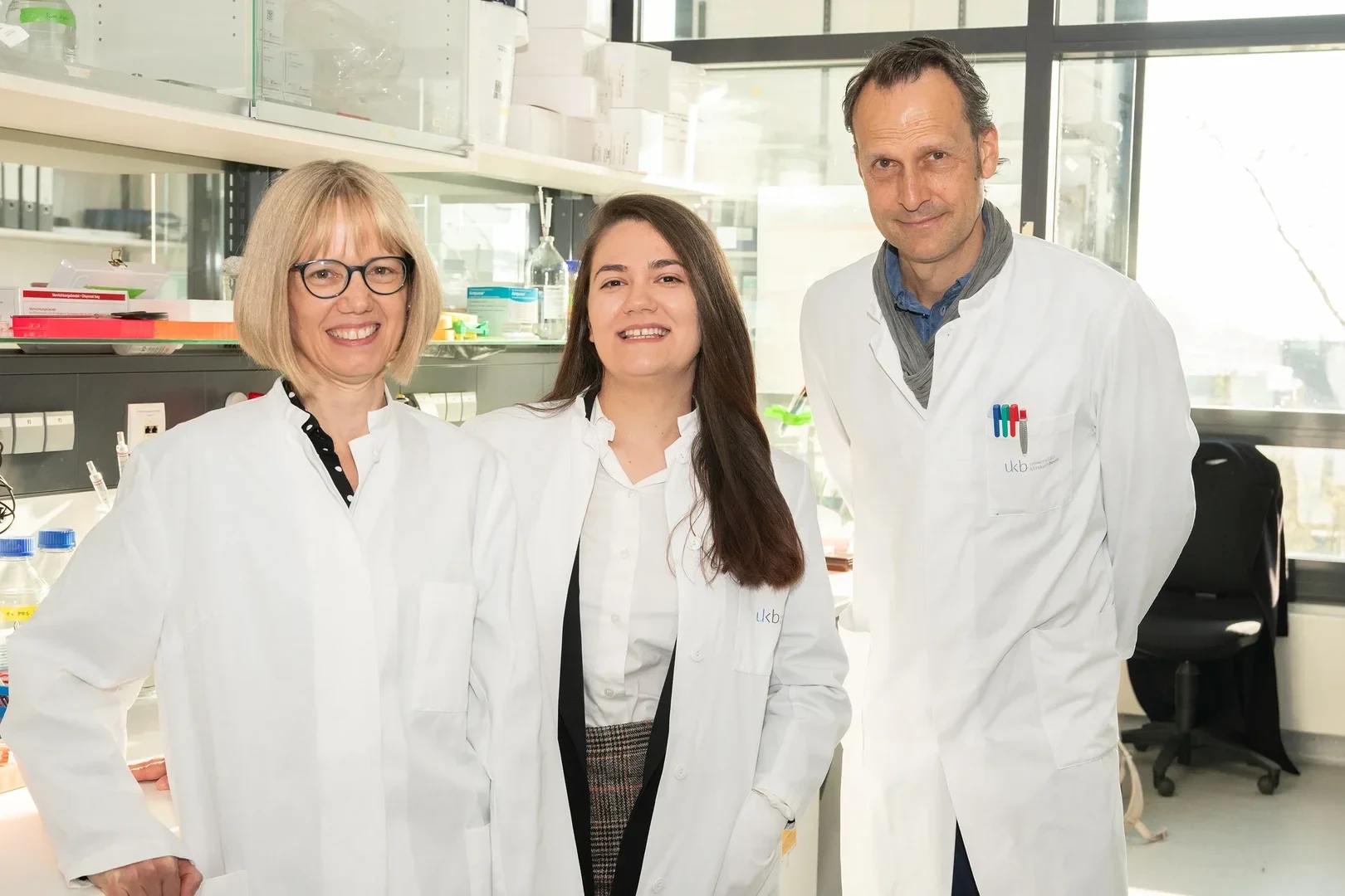 (from left to right) Prof. Sandra Blaess, Norisa Meli and Prof. Albert Becker